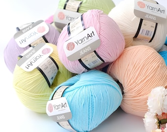YarnArt Jeans Cotton Yarn: Amigurumi, Crochet, Knitting