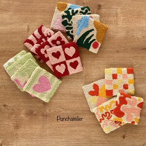 DİY Square Punch Needle Coaster Kit/diy Crafts/craft Kit for Adults ...