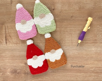 Christmas Punch Needle Beginner Kit/Punch Needle Coaster Kit 1 PCS /Craft Kit/Dıy Craft Kit/Dıy Punch Embroidery Kit