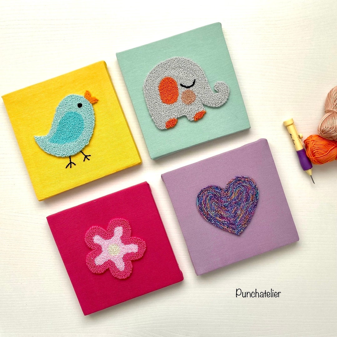 Fun Kids Punch Needle Kit & Embroidery DIY Kit Beginner Craft Set/punch