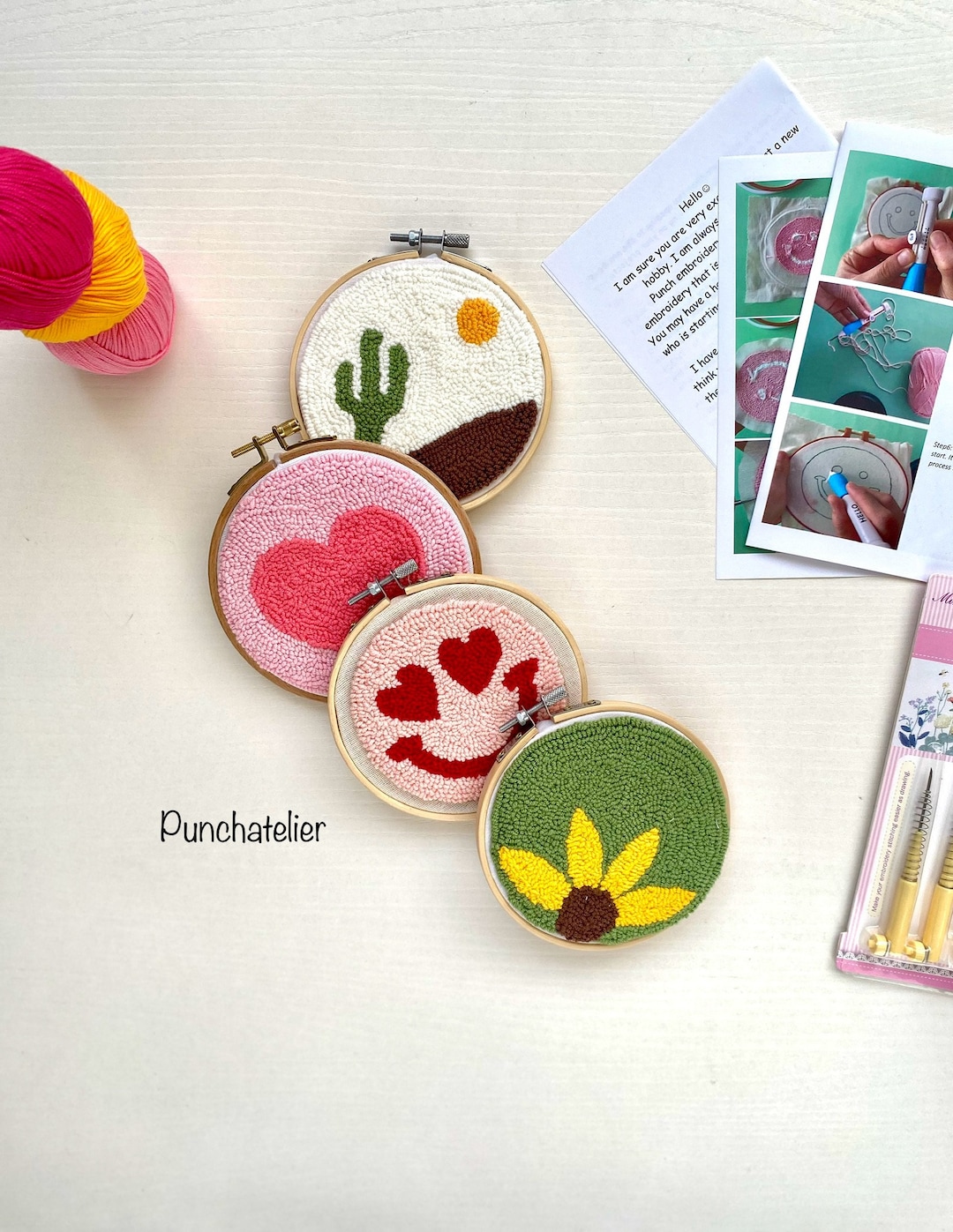Beginner Punch Needle Kit: DIY Embroidery Starter for Adults - Etsy