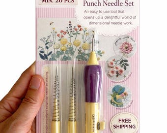 Wholesale Mina Carin Punch Needle Tool – Bulk Order (Min 20 pcs) – Rug Punch Needle – Craft Supplies – Discounted Price for Resellers