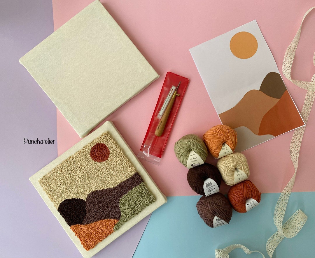 Punch Needle Starter Kit/punch Needle Beginner Kit/diy Kit Etsy