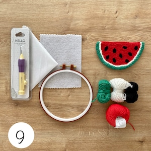 Punch Needle Coaster Kit: DIY Embroidery Beginner Set