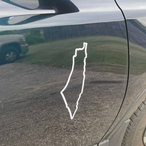 Palestinian map car decal