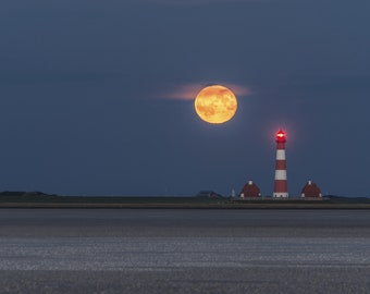 3x postcard Westerhever “Full Moon”