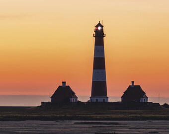 3 x postcard Westerhever "In the backlight"