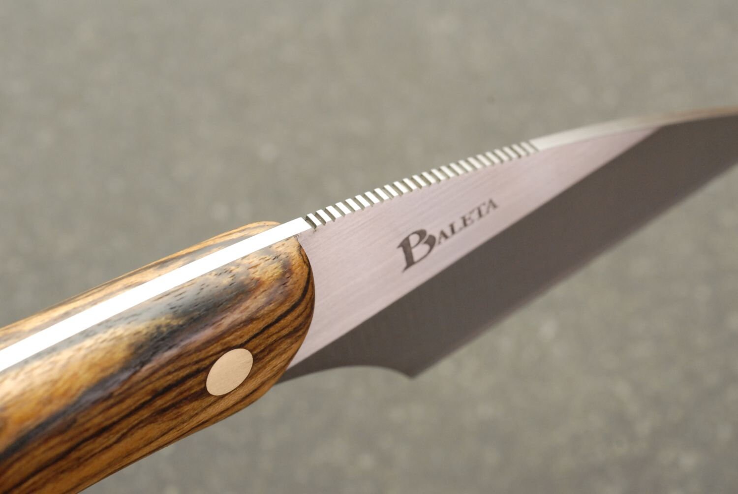 Kiridashi Style Leather Knife With Oiled Hardwood Handle Etsy