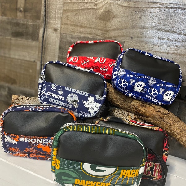 Sports team Fanny pack/ versatile crossbody bag/ stylish and practical bag/NFL teams/College teams