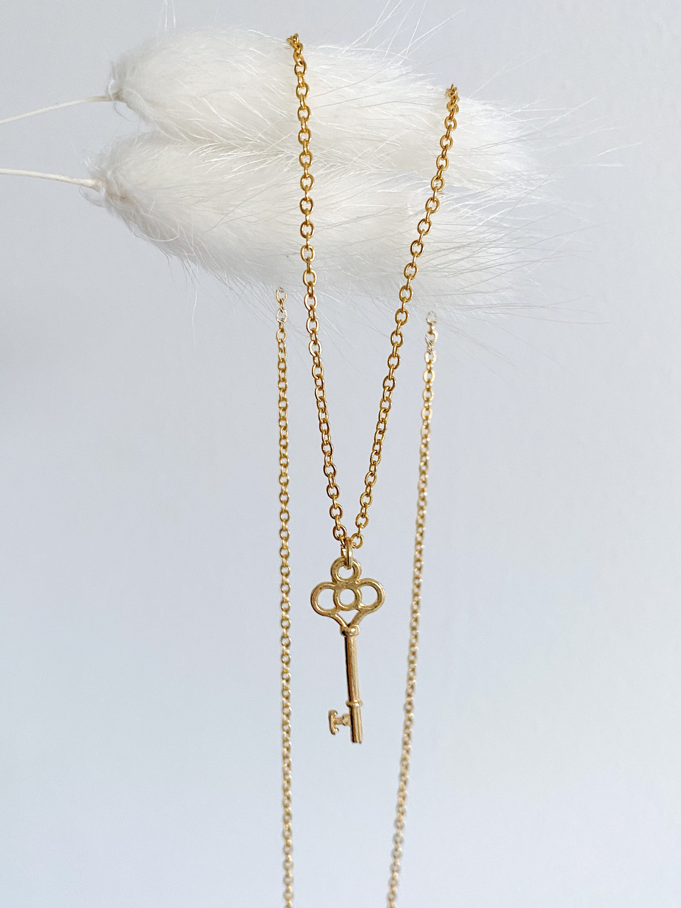 Key Necklace Gold Key Pendant 21st Birthday Gift dainty Etsy