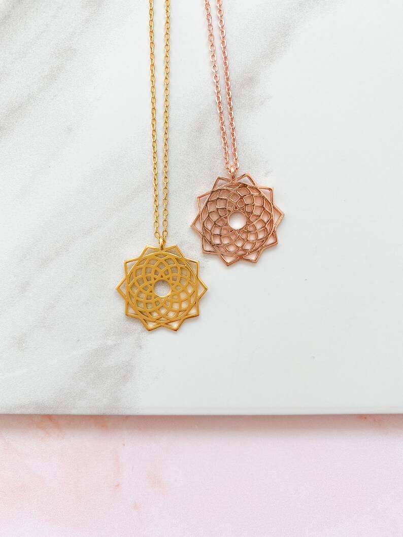 delivered in a giftbox perfect healing gift with adjustable chain Rose Gold Chakra necklace Boho necklace featuring a chakra charm