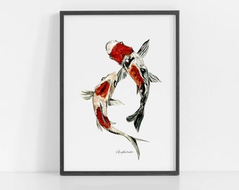 水墨画 鯉の絵 水墨画 鯉の絵 水墨画 Sumi-e 鯉のぼりの鯉(the carp streamers