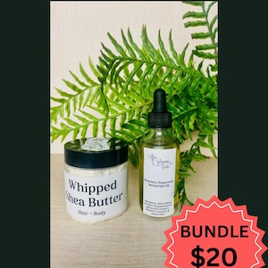 Natural Hair Care Bundle with Oil & Shea Butter