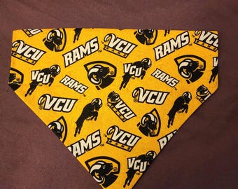 VCU RAMS Dog Slip-On-Collar Bandana
