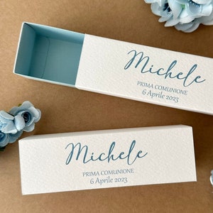 Scatole portaconfetti prima comunione, bomboniera comunione, scatoline carta da zucchero, cadeau invitati, segnaposto personalizzato