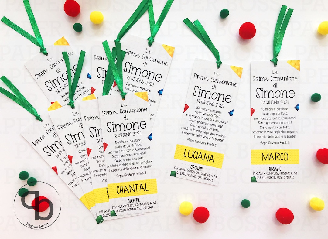 Set 10 Apribottiglie A Cuore Per Bomboniere - Prima Comunione Bimbo, Con Bigliettini Tema, Plastica E Metallo
