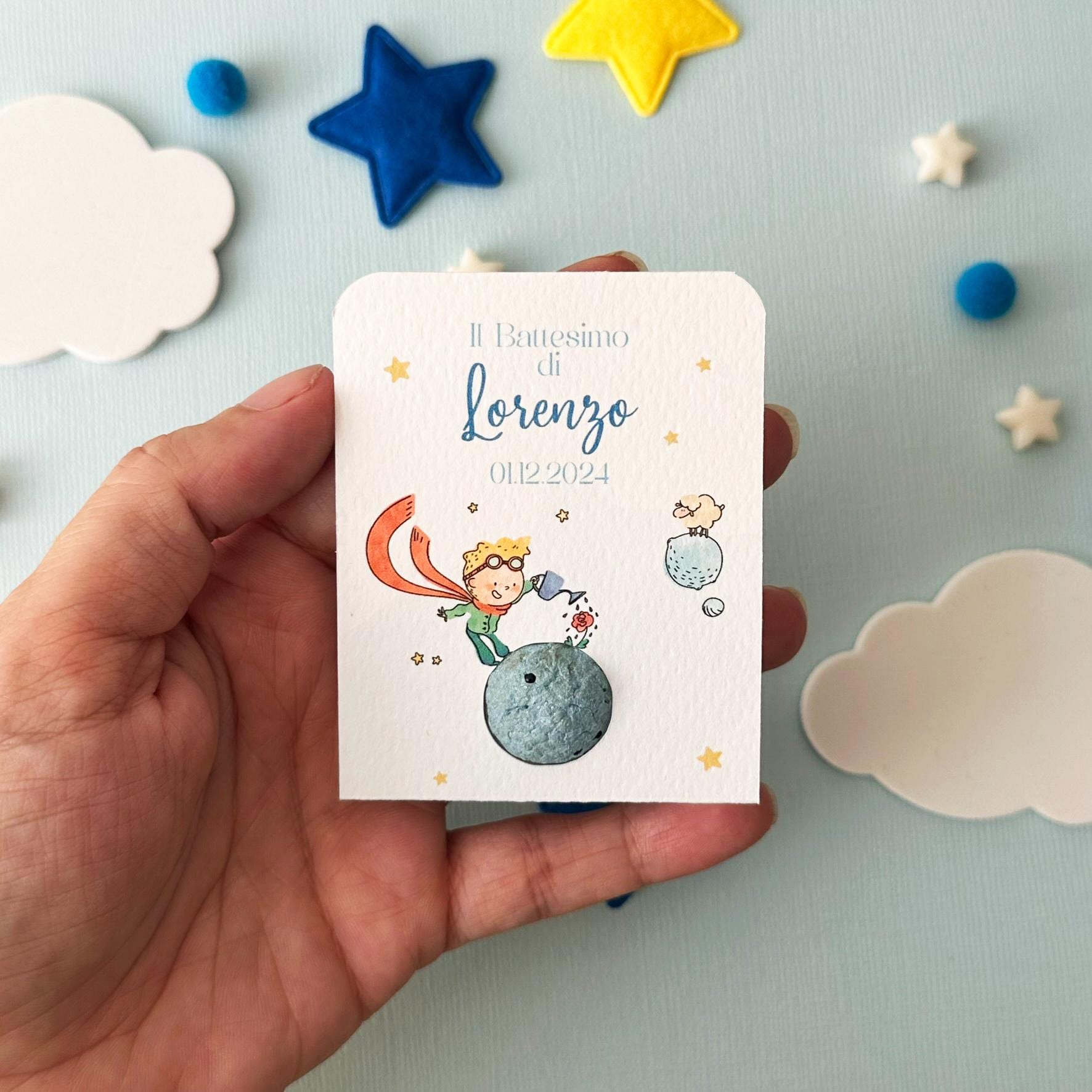 Segnaposto Cioccolatino e Cartoncino Personalizzato Il Piccolo Principe – Smart Print