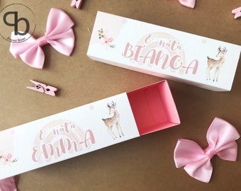 10 personalized boxes confetti Birth, baptism confectionery, baby favor, placeholder favor, baby birth souvenir box