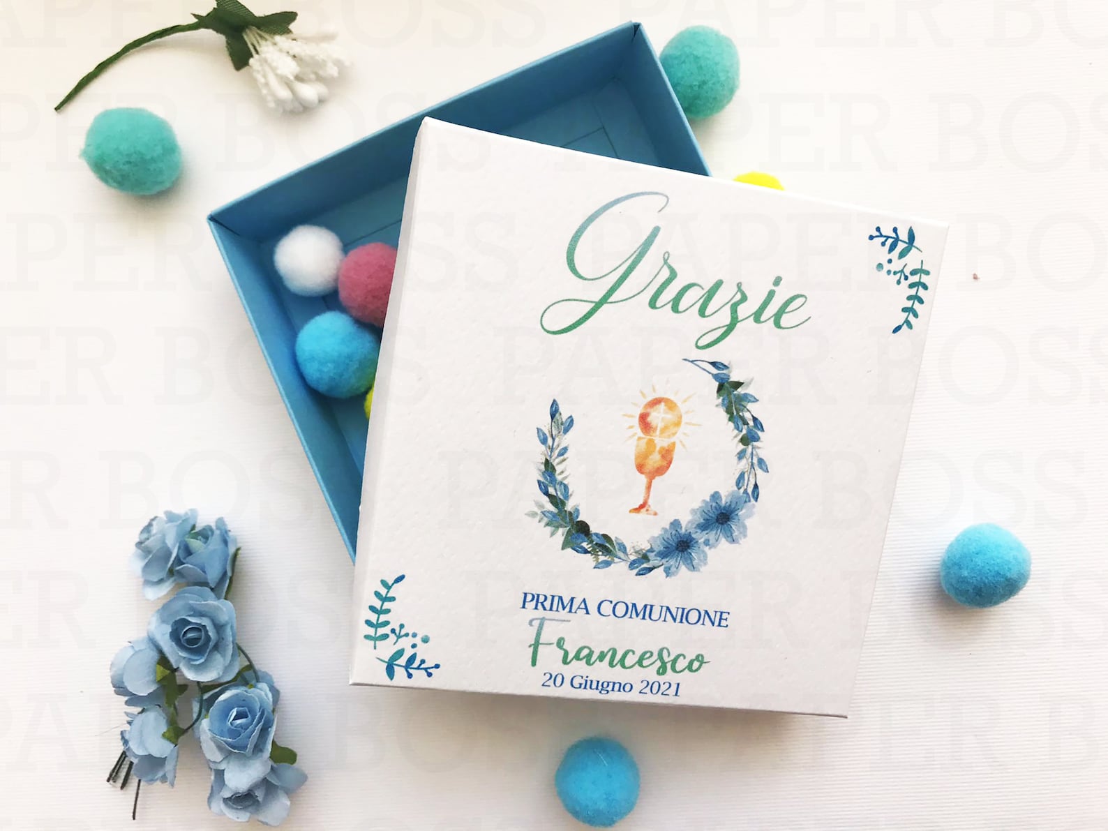 10 Scatoline personalizzate per confetti prima Comunione. Etsy Italia