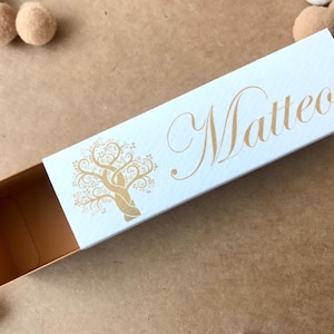 Scatoline porta confetti prima comunione, sacchetti personalizzati confettata, bomboniere cresima, comunione oro, regalo invitati, bronzo