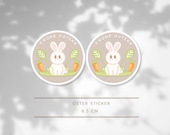 Oster Sticker / Aufkleber Ostern  / Sticker Set / Etikett / Osteraufkleber Geschenkverpackung / Sticker rund
