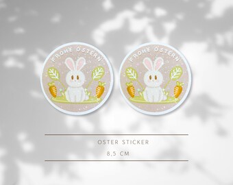 Oster Sticker / Aufkleber Ostern  / Sticker Set / Etikett / Osteraufkleber Geschenkverpackung / Sticker rund / Holografischer Sticker