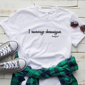 Enneagram Type 7 T-shirt. I Encourage Shenanigans T-shirt. Enneagram Funny T-shirt Enneagram Gift image 3