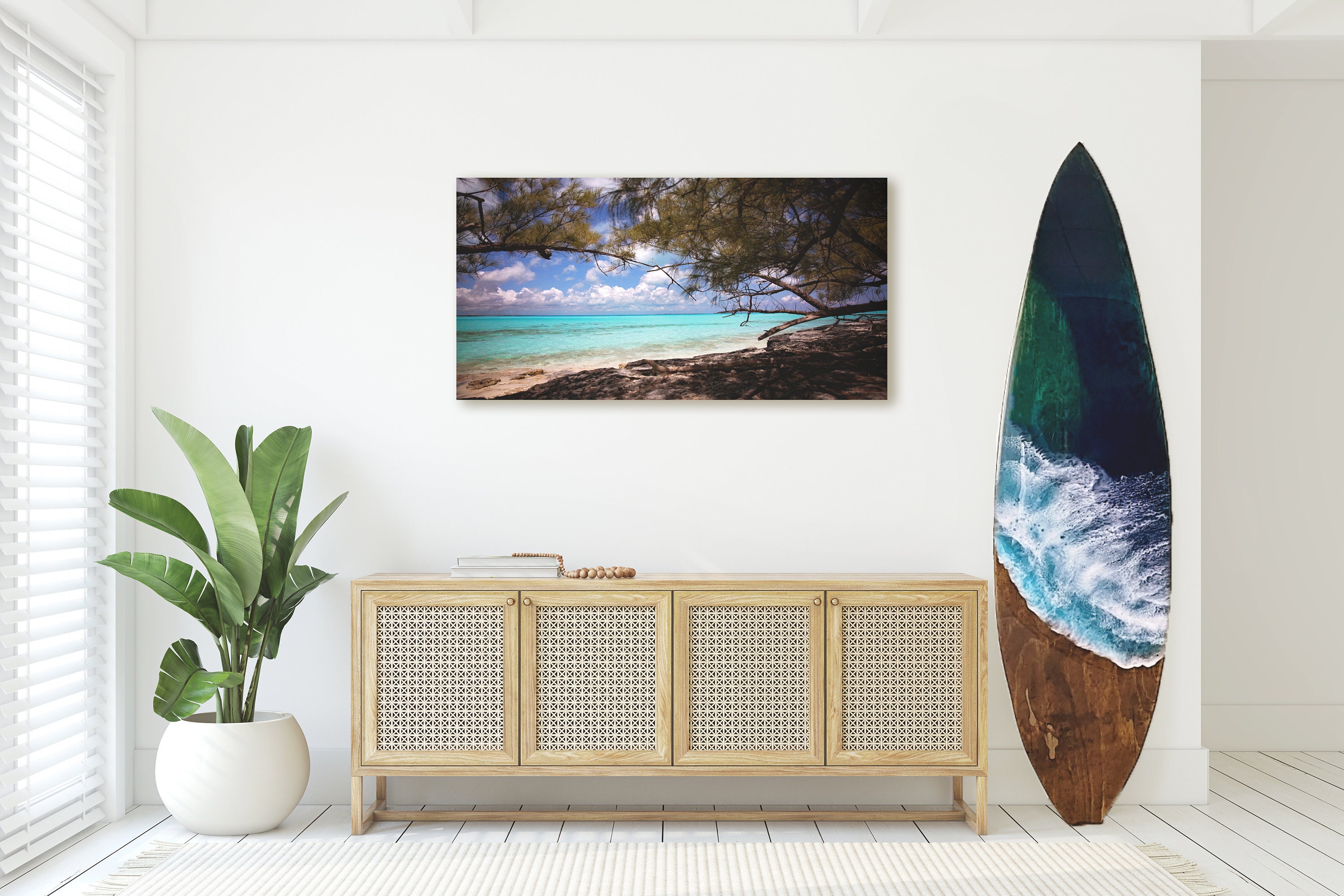 Ocean Resin 6'/5' Wooden Surfboard, Local Pickup From Jensen Beach