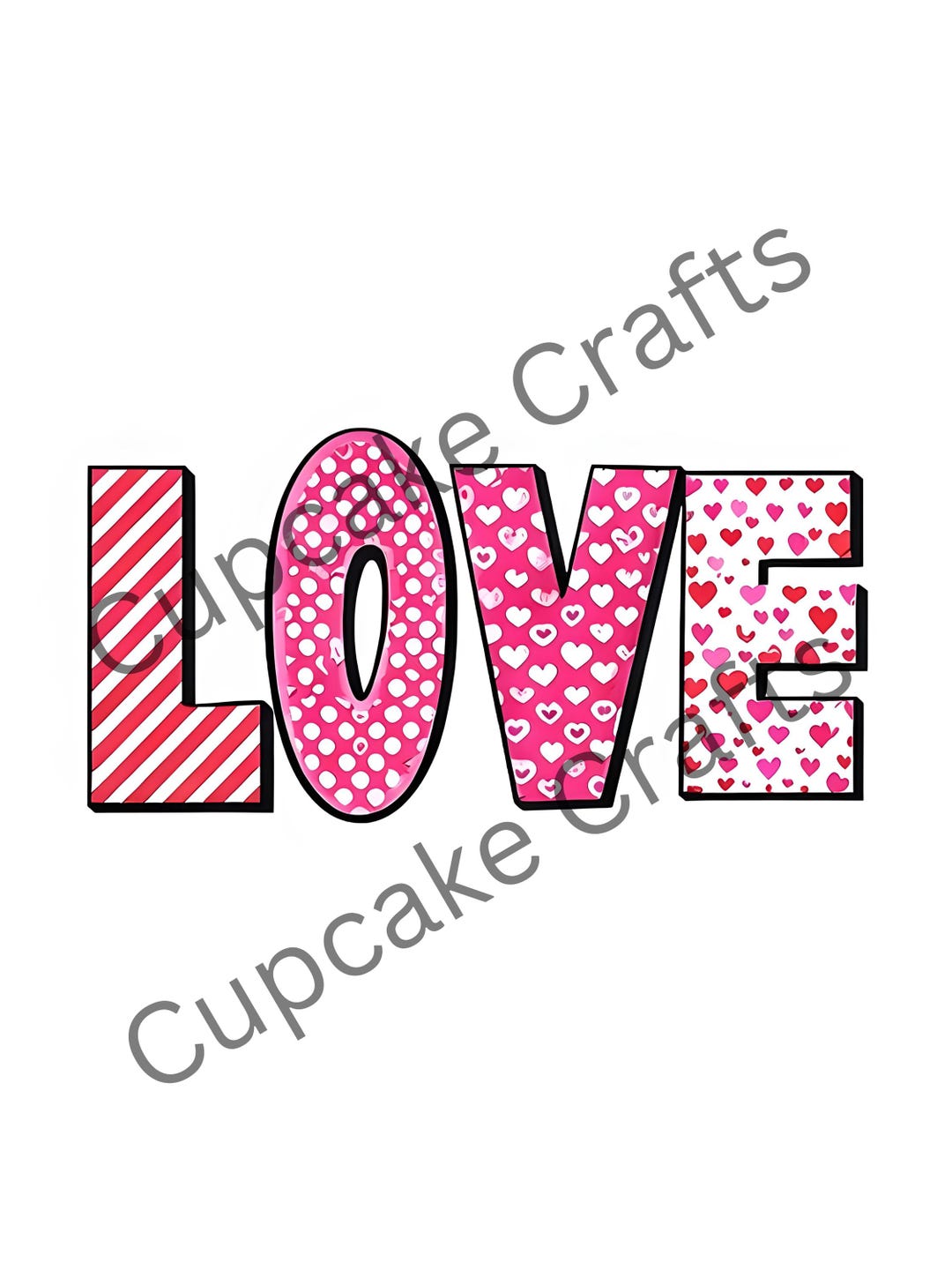 Digital Valentine's Day LOVE Design Sublimation PNG File - Etsy