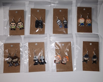 Horror Movie Themed Earrings