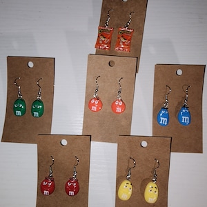 Dangle Earrings Snack Bags / Chips and Candy