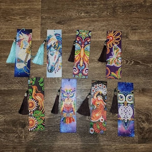 Assembled Diamond Painting Bookmark Different Designs Available