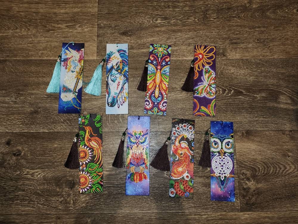 Assembled Diamond Painting Bookmark Different Designs Available 
