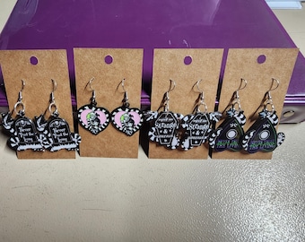 Beetle Movie Themed Earrings Pick one of the available designs