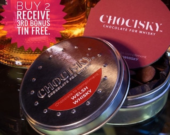 Chocisky Welsh Whisky Chocolate (Buy any 2 receive 1 free surprise tin)