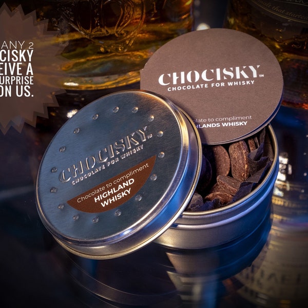 Chocisky Highland Whisky Schokolade (Beim Kauf von 2 erhalten Sie 1 kostenlose Überraschungsdose)
