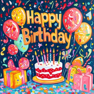 Everyday sign for crafting and wreath making, happy birthday wreath sign, birthday wall decor, bright colors, party decor
