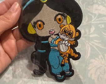 Jasmine Embroidered Iron-On Patch