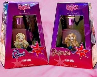 Bratz Yasmin Chloe Vanilla Scented Lip Oil Set (2 Pack)