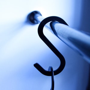 Black Steel S Hook: Kitchen & Closet Organizer