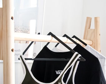 Set of 4 pcs Recycled metal design Hangers (black) best selling