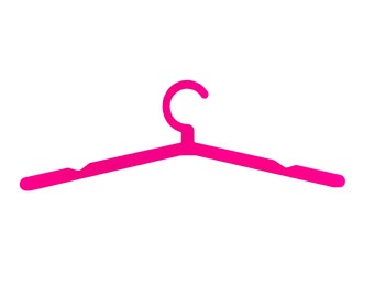 Metal Pink Coat hangers made from recycled metal