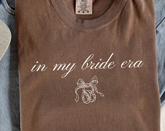 In My Bride Era PNG, Wedding Rings, Bridal Shirt Design (Digital Download)