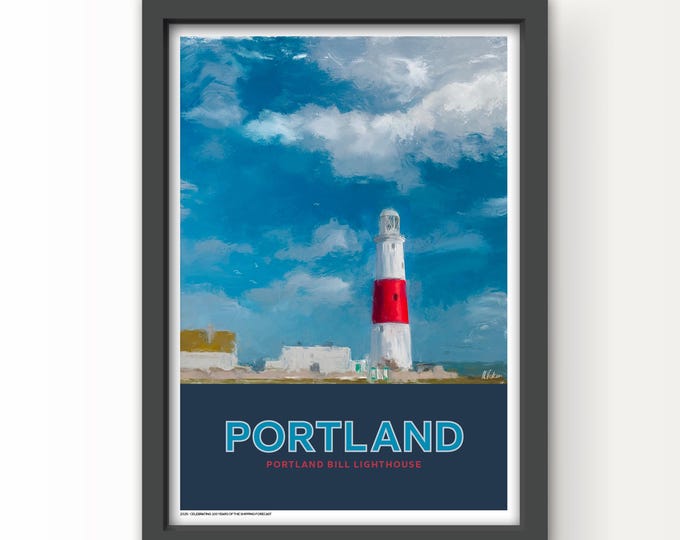 The Shipping Forecast Art Print Poster and Greetings Card - Portland