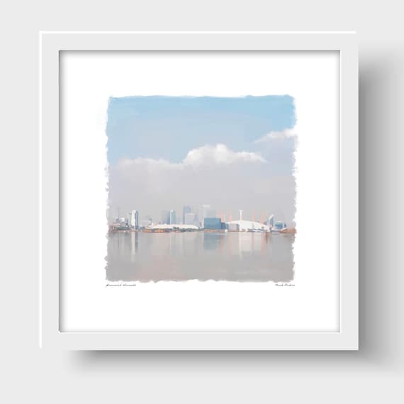 Greenwich Peninsular London Art Print & Greetings Card