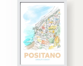 Positano Amalfi Coast Art Print