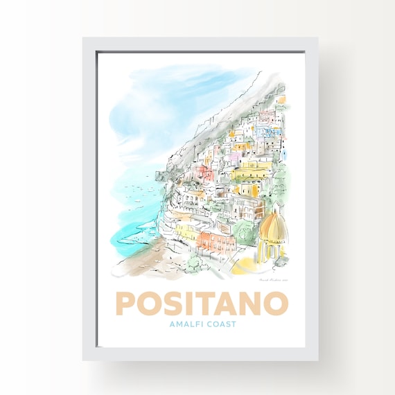 Positano Amalfi Coast Art Print