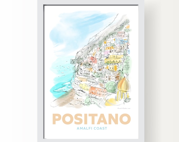 Positano Amalfi Coast Art Print