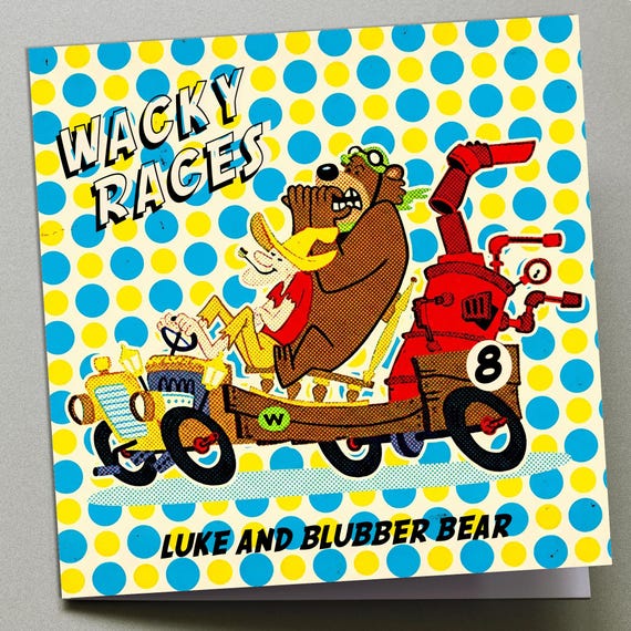 Personalised Birthday Card - Wacky Races No.8
