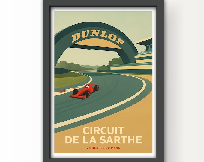 Circuit de la Sarthe, Le Mans Art Print and Greetings Card